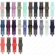 <YZ>Sport Silicone Breathable hole Band Strap for I-WATCHUltra Series 8/7/6/SE/5/4/3/2/1 38mm 40mm 4