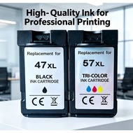 Canon PG47 CL57 ink cartridge compatible with Canon printer E400, E410, E417, E460, E470, E477, E480
