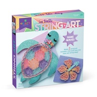 Craft-tastic — String Art Sea Turtle for 2 Fun Craft Projects — Sea Turtle and Hibiscus Flower — Age