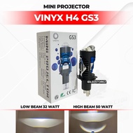 VINYX GS3 GS2 H4 LED Projector Headlight H4 Mini Projector Lens Motorcycle Car Headlight Headlamp Bi