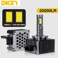 DICN 1คู่ Super Bright 20000LM 90W ไม่มีข้อผิดพลาด Canbus ฟรี D1S D2S D3S D4S D5S D8S ไฟหน้ารถ LED L