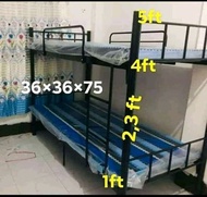 double deck bed with uratex foam set 36x36x75 standard size