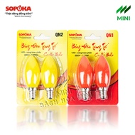 SOPOKA QN Altar Light Bulbs LED Bulb E12 Decorative - Many colors (1 Blister / 2 Bulbs)
