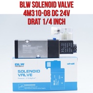 BLW Solenoid Valve 4M310-08 4M310 - 08 DC 24V Thread 1/4" 1/4 inch DC24V DC24 Direct Valve For Pneum