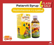 Patarvit Syrup -พาตาร์วิท ไซรัป (วิตามินรวมเด็ก +เจริญอาหาร)****Exp 20/12/25