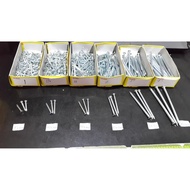 3IN WHITE CONCRETE NAILS 3INCH GALVANIZED WALL NAILS/ 7CM WHITE CAST NAILS/