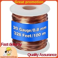 99.9% Dead Soft Copper Wire, 20 Gauge/ 0.8 mm Diameter, 328 Feet/ 100 M, 1 Pound Spool Pure Copper W