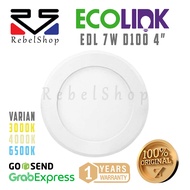 Ecolink LED Downlight EDL190B 7 Watt Round - 7W 7 Watt 7Watt
