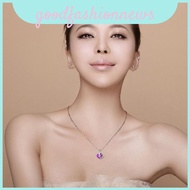 Chic Heart-shaped Zirconia Crystal Collarbone Chain Necklace For Women Employee Appreciation Wedding