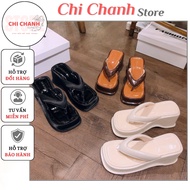 Women's Wedges Sandals 6cm Flip-flops Korean Style 6 Inch High Sandals Lightweight, Comfortable, Eas