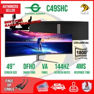 TITAN ARMY 49" Ultrawide Curved 144Hz 4ms Type-C Gaming Monitor (C49SHC)