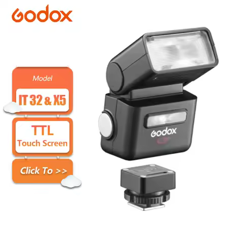 Godox IFlash IT32 TTL Camera Flash with Magnetic Mounting X5 Wireless Flash Trigger for Sony Nikon C