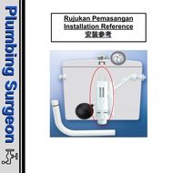 Jamban Set Toilet Flush Toilet Cistern Toilet Valve Pam Tandas Tekan Jamban Duduk Tandas Kotak Tandas