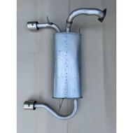 Proton Satria GTI twin stainless steel tip double rear muffler exhaust