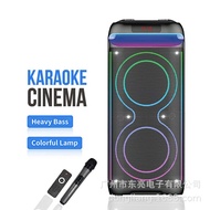 Dual Speaker Home Living Room Floor-standing Bluetooth Speaker Outdoor High-Power Wireless K-