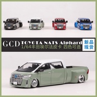 GCD 1:64 Toyota Alphard Modified Pickup Truck Simulasi Alloy Hiasan Model Kereta