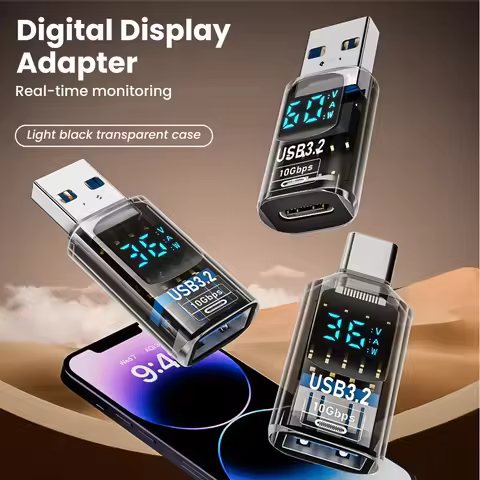 USB3.2 Digital Display Adapter 4K@60Hz USB-C OTG for IPhone16 15 Pro Max Samsung iPad PC Laptop Fast