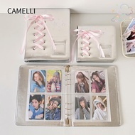 CAMELLI Kpop Idol Photocards Holder, Photograph Storage A5/A7 Photo Album, Album Cover PU Photocard 