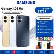 Samsung Galaxy A06 5G 6+128GB หน้าจอ 6.7 นิ้ว กล้องคมชัด 50MP ประกันศูนย์ 2 ปี