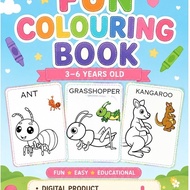 Fun Coloring Book (3-6 years) | Instant download PDF