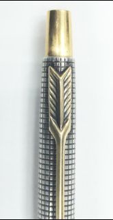 W40 少見的 1970s 派克 PARKER 美國製 classic 75 純銀高級原子筆 (天頂按壓式)
