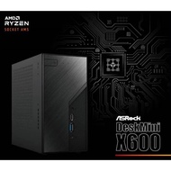 ASRock DeskMini X600W Barebone Mini PC Kit - INC CHASIS, MOBO, POWER, WIFI / Socket AM5 AMD