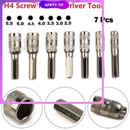 <APRTY>H4 Screw Metric Driver Tool Drill Bit M2.5-5.5mm Hex Shank Hex Nut Socket