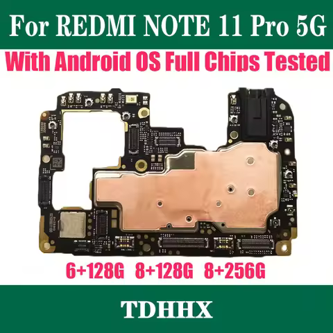 100% Working Mainboard For Xiaomi Hongmi Redmi Note 11 Pro 5G Motherboard Unlocked 128GB 256GB Globa