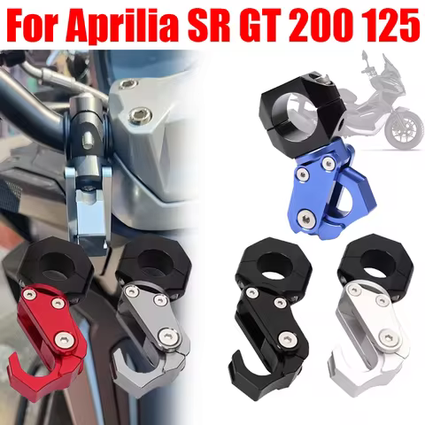 For Aprilia SR GT 200 SR GT 125 SRGT SR200 GT GT200 GT125 Accessories Helmet Hook Handlebar Luggage 