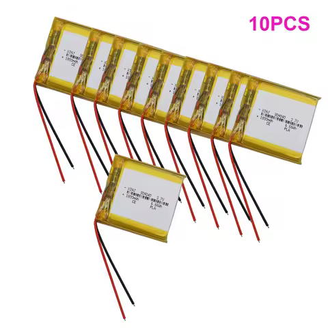 10 pcs 3.7V 1800mah 6.66Wh Polymer Rechargeable Lithium LiPo Battery 804040 For Mp3 GPS PSP Mobile P