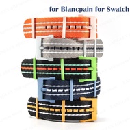 Nylon watch strap for SWATCH x Blancpain Co branding fifty fathoms 22mm. For Men's Sports Belt for W