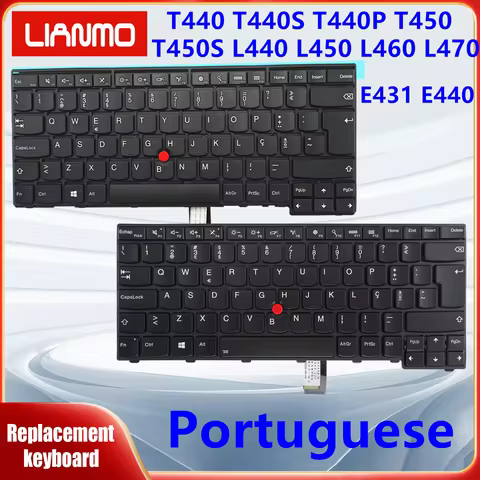 Portuguese Notebook Keyboard Suitable for Lenovo ThinkPad T440 T440S T440P T450 T450S T460 L440 L450