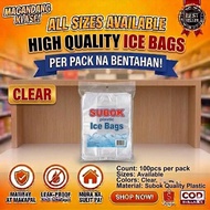 ICE & SOFTDRINK PLASTIC BAG 4X12 100PCS PER PACK