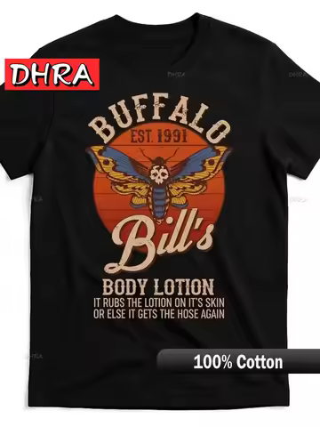 Vintage Buffalo Moth Graphic Plus Size T-Shirt with Cursive Bill’s Body Lotion Q with Gift for Boyfr
