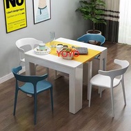L0722折疊餐枱 伸縮枱 飯枱 飯桌 餐桌餐椅組合 收縮台 大尺寸長方形吃飯枱 Dining table #Dining chairs 全新包送貨