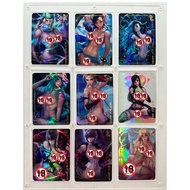 55Pcsset Sakimichan Tsunade Jinx Ahri Saber Chun Li Acg Sexy Nud