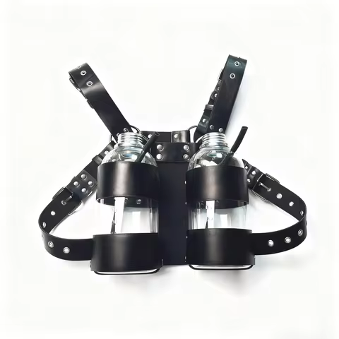 Transparent Breathing Bottle storage bag backpack Filter Negative Pressure Breath Control Choking Ga