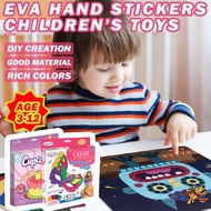 🌈Local Ship🌈Creative EVA Stereo Sticker Mosaic Digital Sticker DIY Children's Handmade Christmas Card Gift Toys