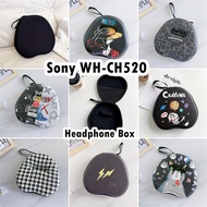 【Discount】For Sony WH-CH520 Headphone Case Cartoon Innovation Series Headset Earpads Storage Bag Cas