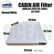 AUDI A4 2007 / A5 2009 / Q5 2008 Cabin Air Filter • Vehicle Cabin Air Filter White & Black 8KO 819 4