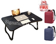 Signature Home Multipurpose Fold able Anti-Slip Ergonomic Laptop Desk Study Table with Tablet Slot C