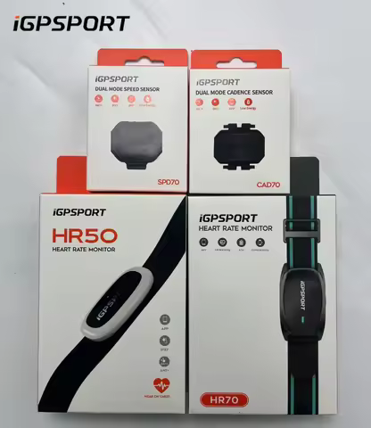 IGPSPORT CAD70 & SPD70 with HR50/HR70 - Complete Sensor Ecosystem for Comprehensive Cycling Performa