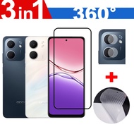 For OPPO A5x 4G 5G Screen Protector Full Coverage 3 in 1 Tempered Glass For OPPO A5 A3x A40 A80 A60 