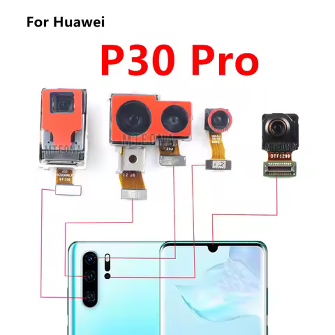 Back Big Rear Main Camera For Huawei P30 Pro P30Pro Module Small Facing Front Camera Flex Cable Repa