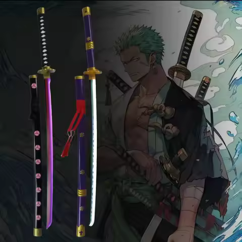 100cm/39.3in Roronoa Zoro Led Katana Light Up longSword Zoro Anime Cosplay Prop Real Size Japanese K