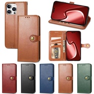 PU Leather Flip Wallet Phone Case with Card Holder Magnetic Closure Shockproof Protective Cover for 