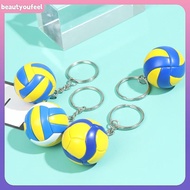 [Bety-t] Volleyball Keychain Mini PVC Volleyball keychain bag car keychain Ball Key Ring