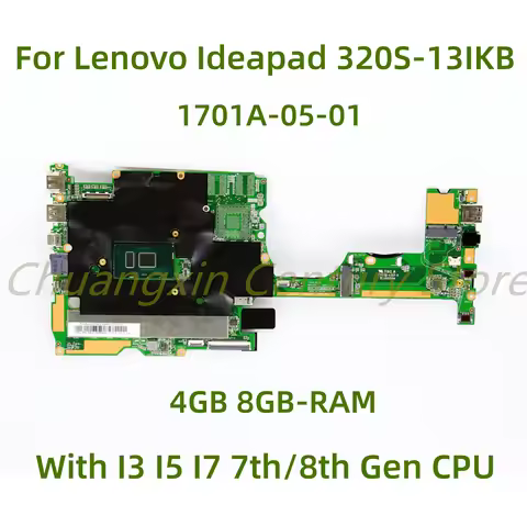 Suitable for Lenovo Ideapad 320S-13IKB laptop motherboard 1701A-05-01 with I3 I5 I7 7th/8th Gen CPU 