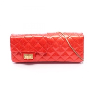 【二手】香奈兒 (Chanel) 2.55 Matelassé 肩背包RED漆皮 2.55 Matelassé 鏈條肩背包 女士二手 B