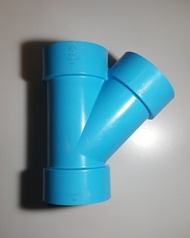 สามทางวาย 45 องศา พีวีซี ตราช้าง SCG Y PVC  3 นิ้ว  จำนวน 1 ตัว เหมาะกับงานท่อระบายน้ำทิ้ง ท่อน้ำฝน ท่อระบายอากาศ